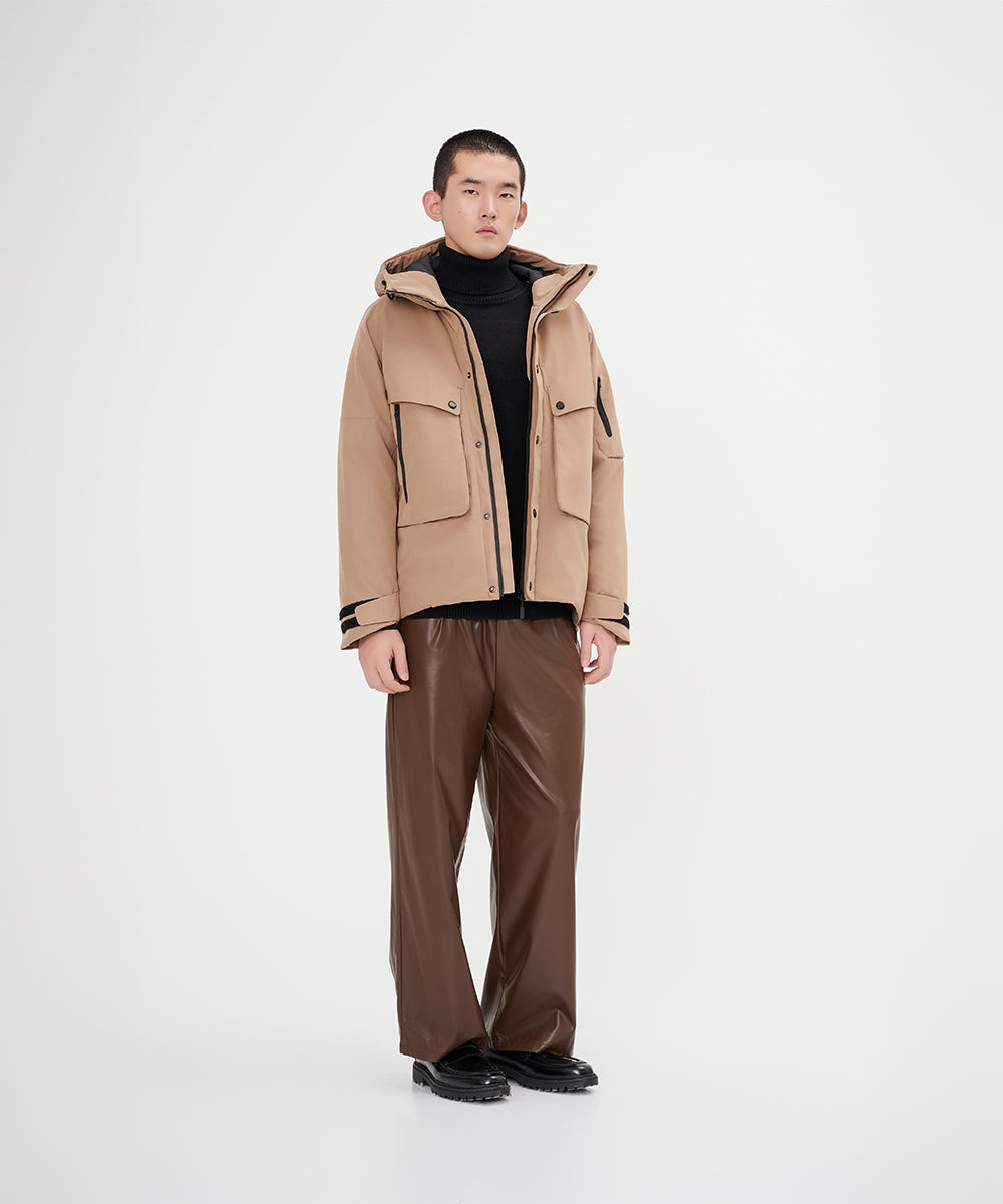 Down Jacket With Reflective Logo - DJ 24018