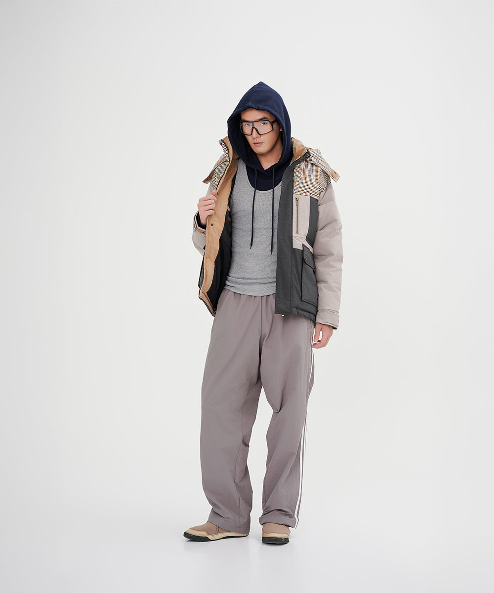Men's Color Blocking Down Jacket - DJ 24028