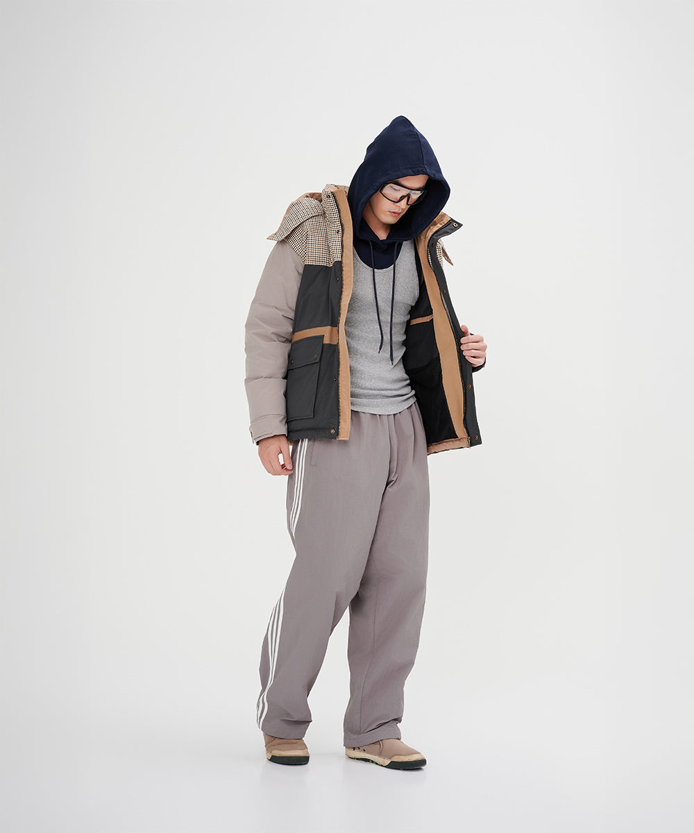 Men's Color Blocking Down Jacket - DJ 24028