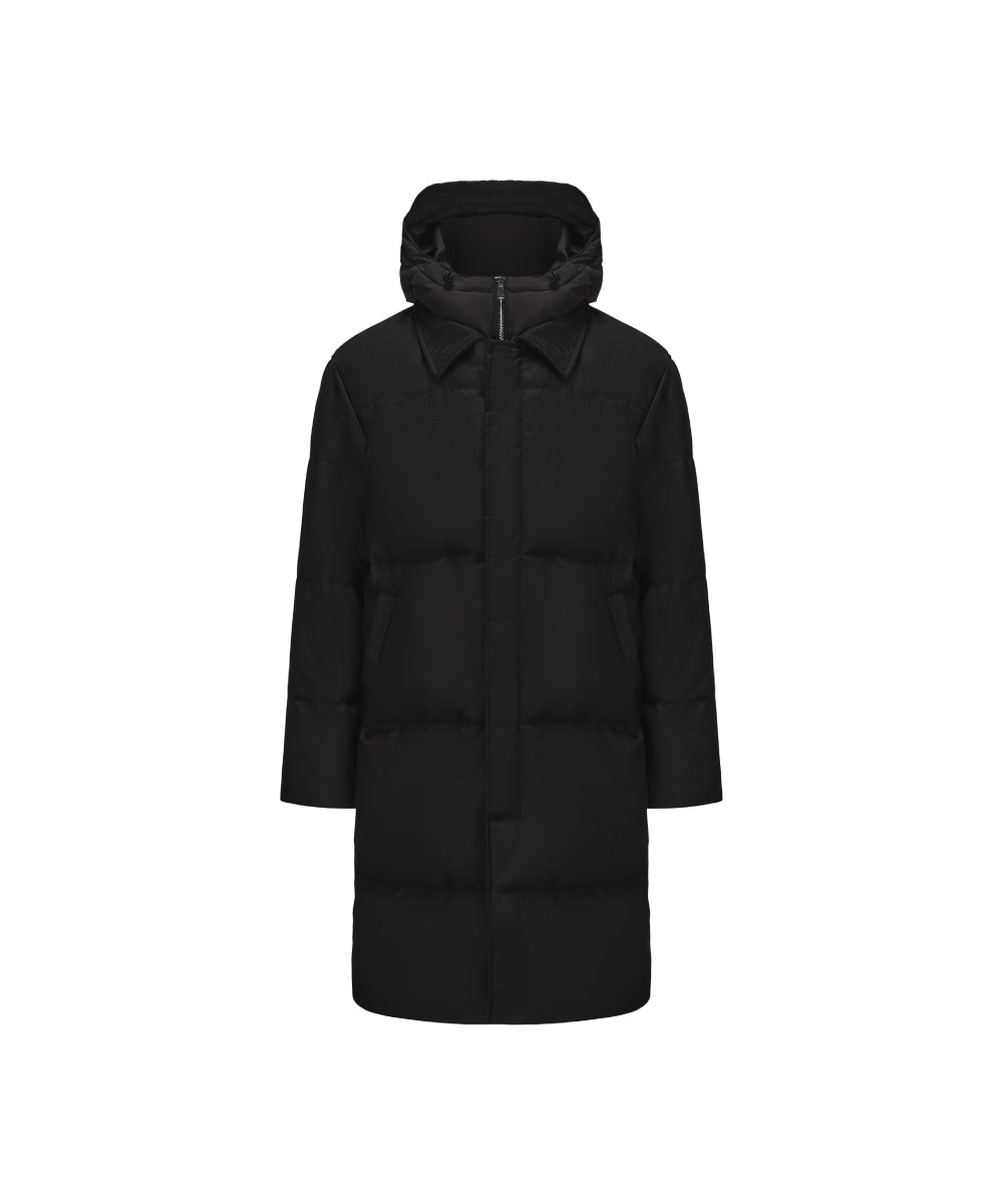 Dual Structure Mid-Length Down Jacket - DJ 25011