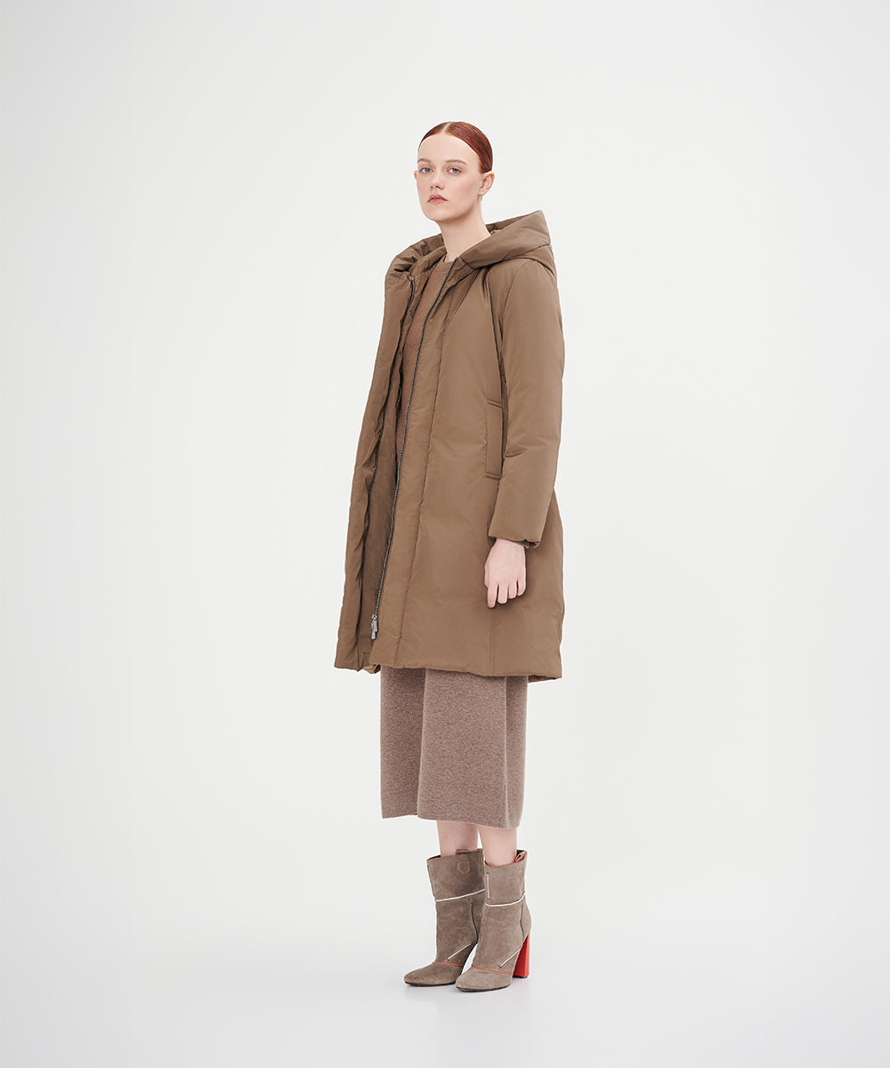 Belted Full Length Down Jacket - DJW 24014