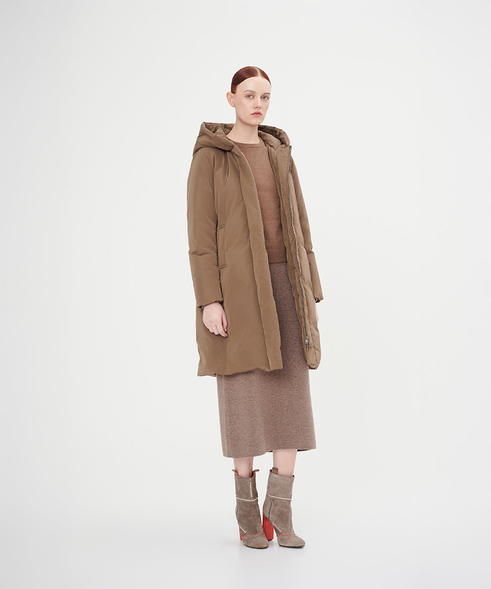 Belted Full Length Down Jacket - DJW 24014