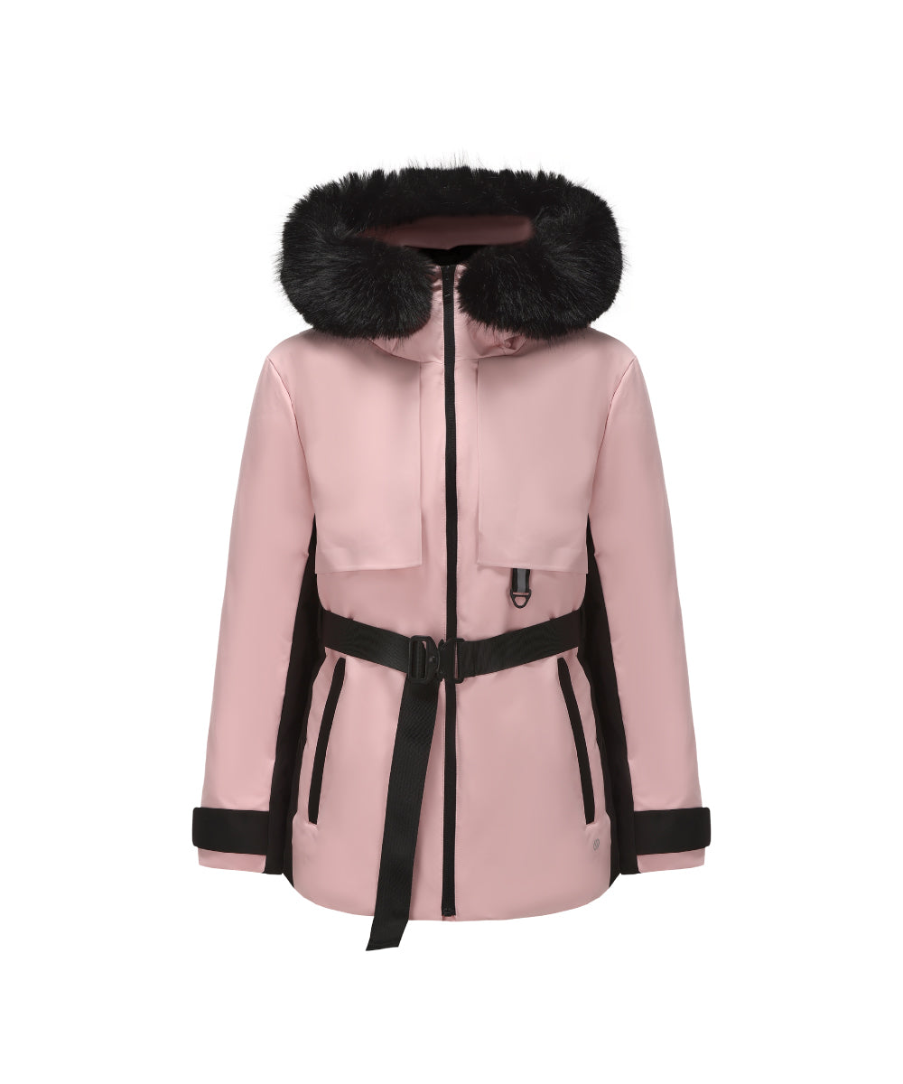 Fur-Trimmed Hood Down Jacket - DJW 25031