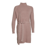 High Collar Knitted Sweater With Belt - Universal Traveller SG